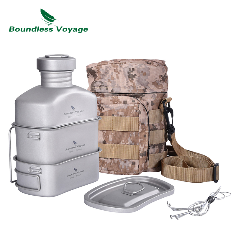 Outdoor Camping Uk - Boundless Voyage Outdoor Military Canteen Bottle