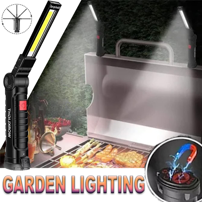 Outdoor Camping Lights - Portable LED Flashlight with Magnetic Hook