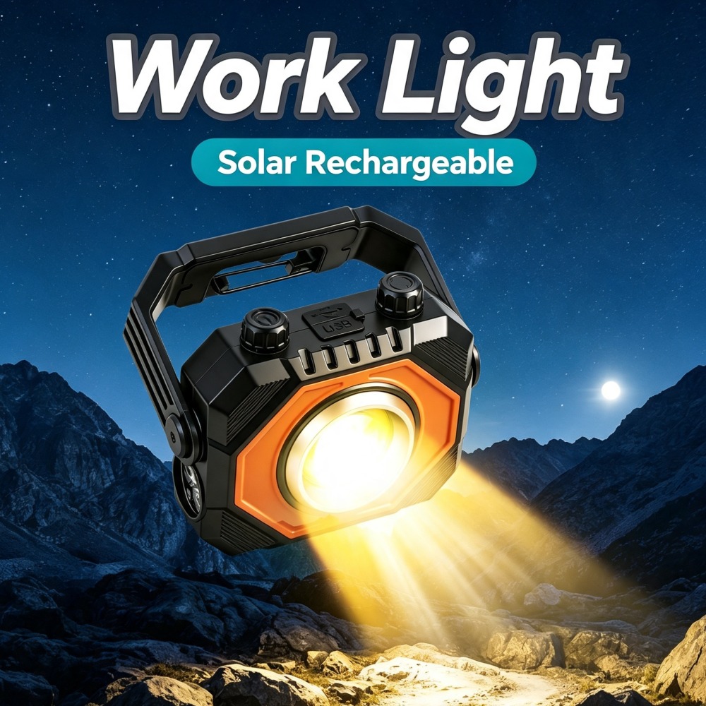 Outdoor Camping Lights - New Multifunctional COB Work Light Solar