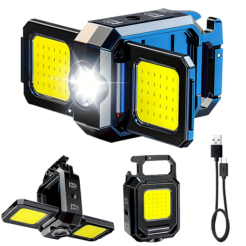 Outdoor Camping Lights - Mini Flashlight Keychain Light COB Work