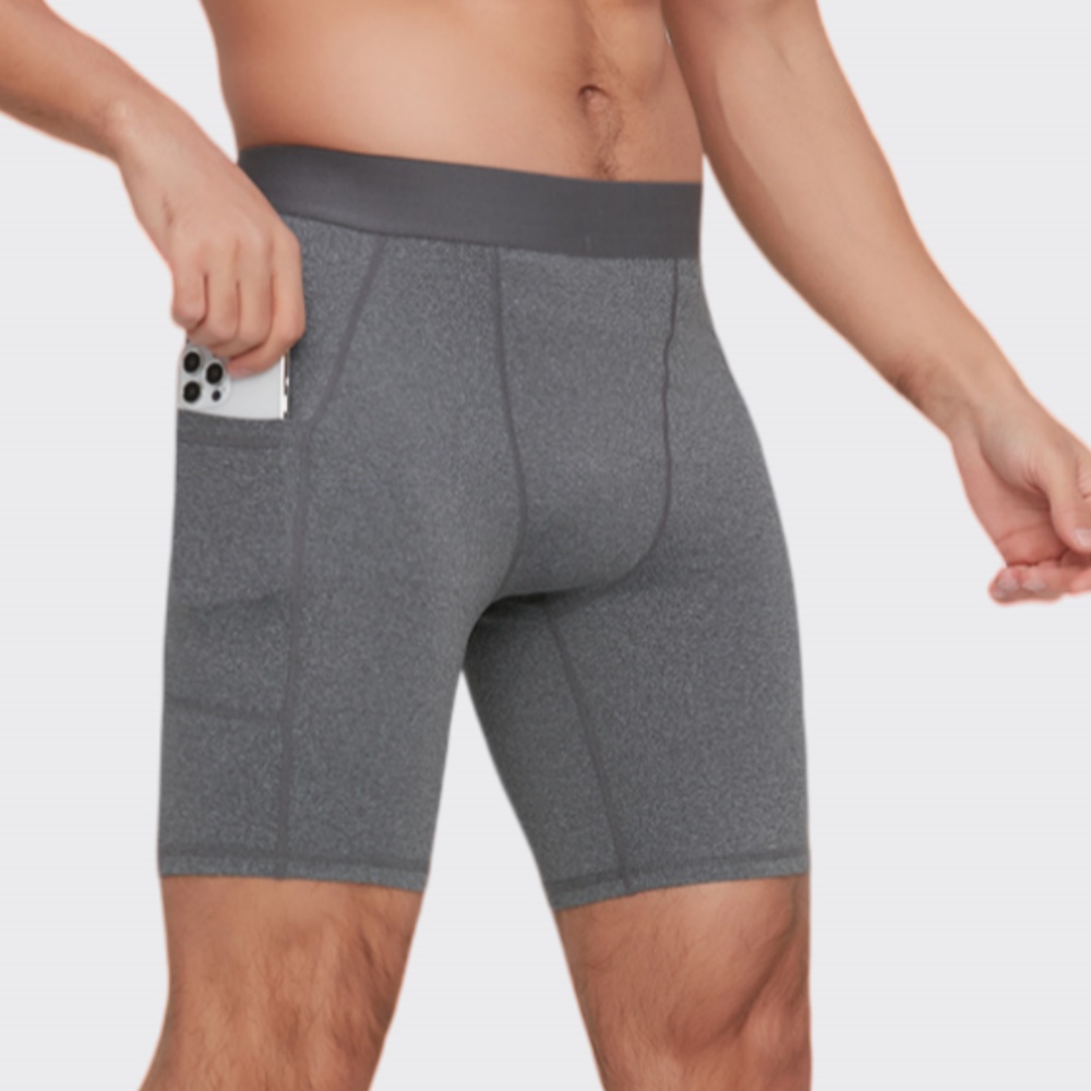 Outdoor Camping Logo - Men Bodybuilding Shorts Fitness Workout Gym