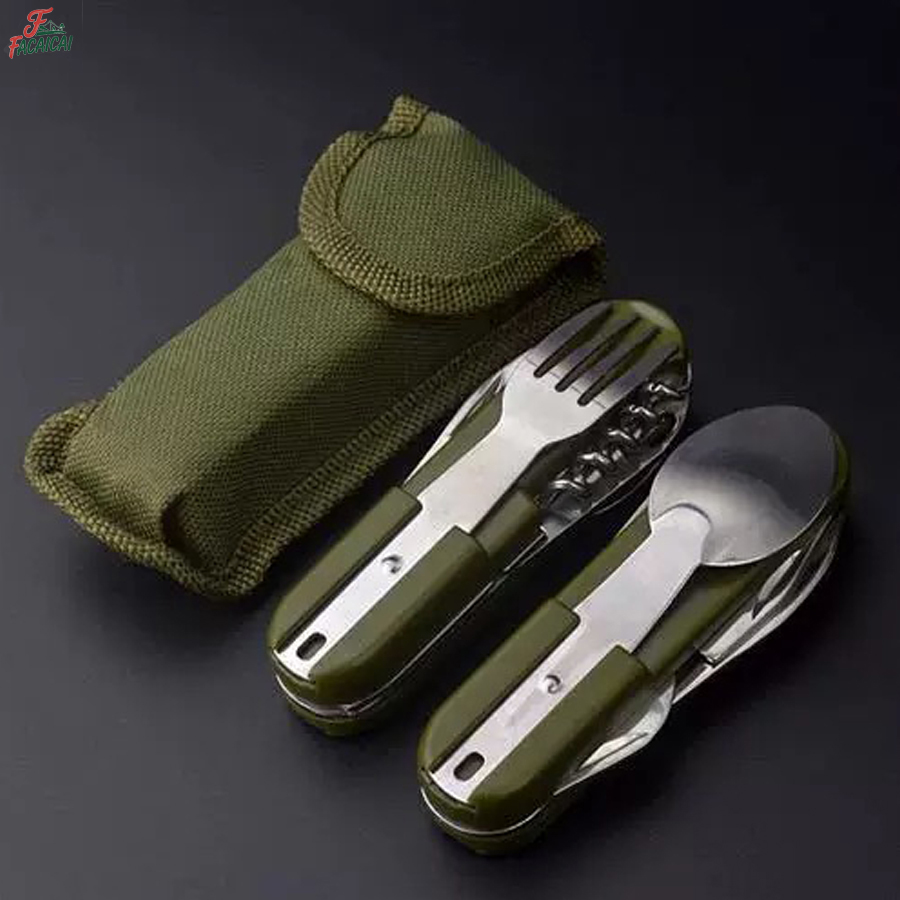 Outdoor Camping Uk - Camping Gear 5-in-1 Stainless Steel Travel