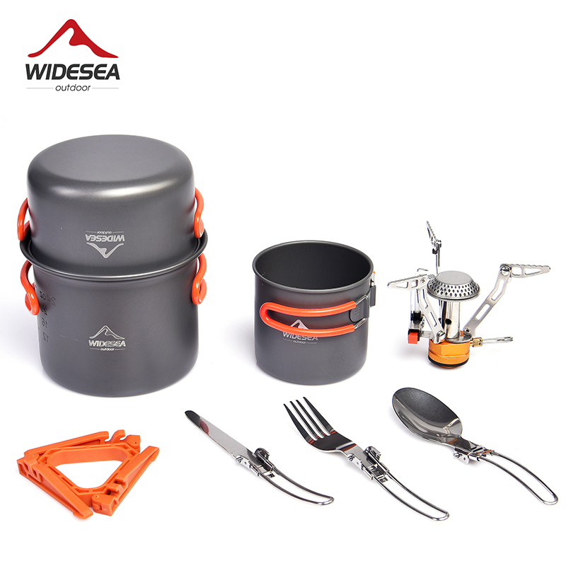 Outdoor Camping Uk - Widesea Camping Cookware Set Outdoor Tableware
