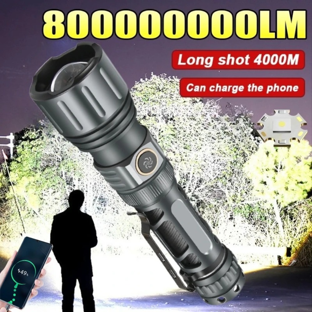 Outdoor Camping Lights - Super Bright Flashlight Portable Rechargeable LED