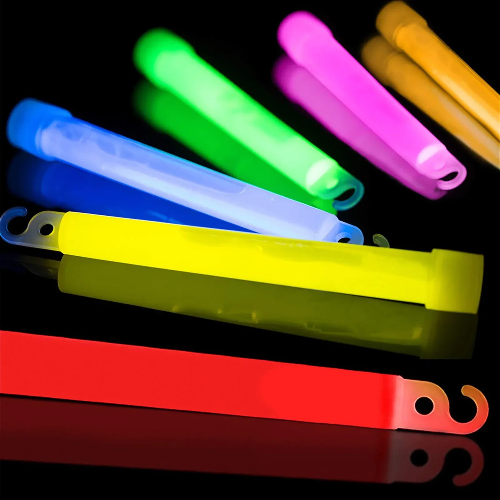 Glow Sticks Survival - Glow Sticks with Hook 4/6 inch