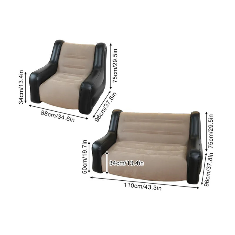 Air Mattress Inflatable Sofa D - Outdoor Camping Mattress ulasan dan harga