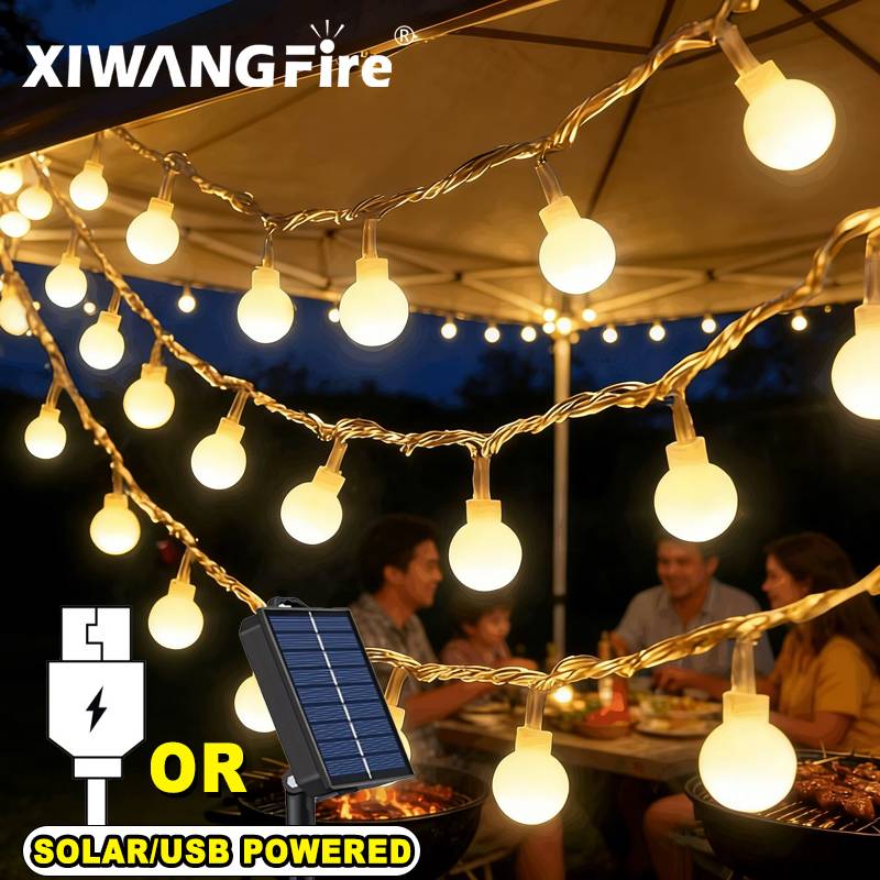 3-10M Solar/USB/Battery String - Outdoor Camping Lights ulasan dan harga