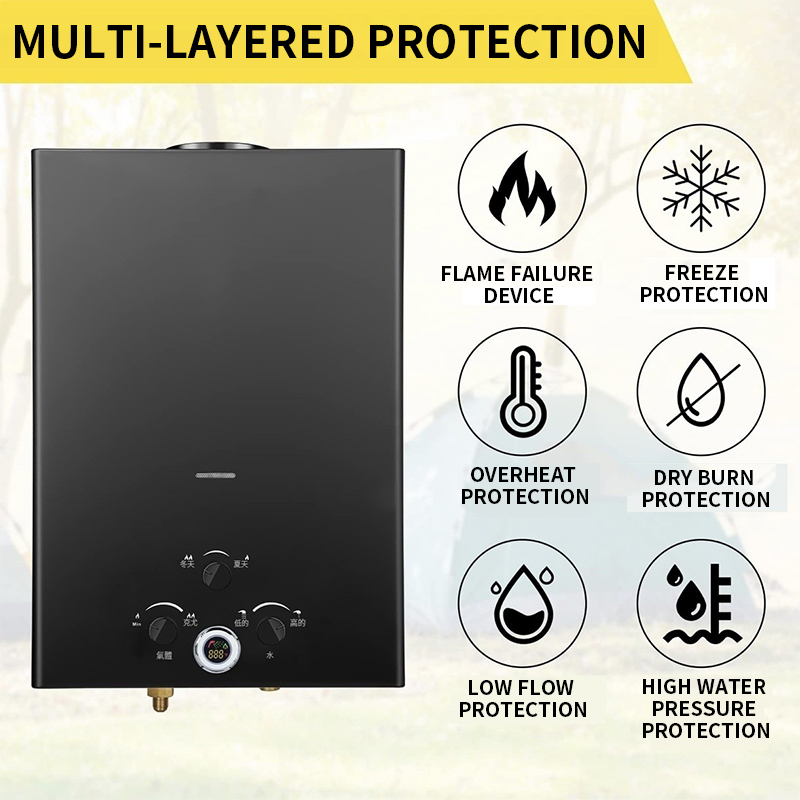 16L/18L/20L Instant-Heat Gas W - Outdoor Camping Water Heater ulasan dan harga