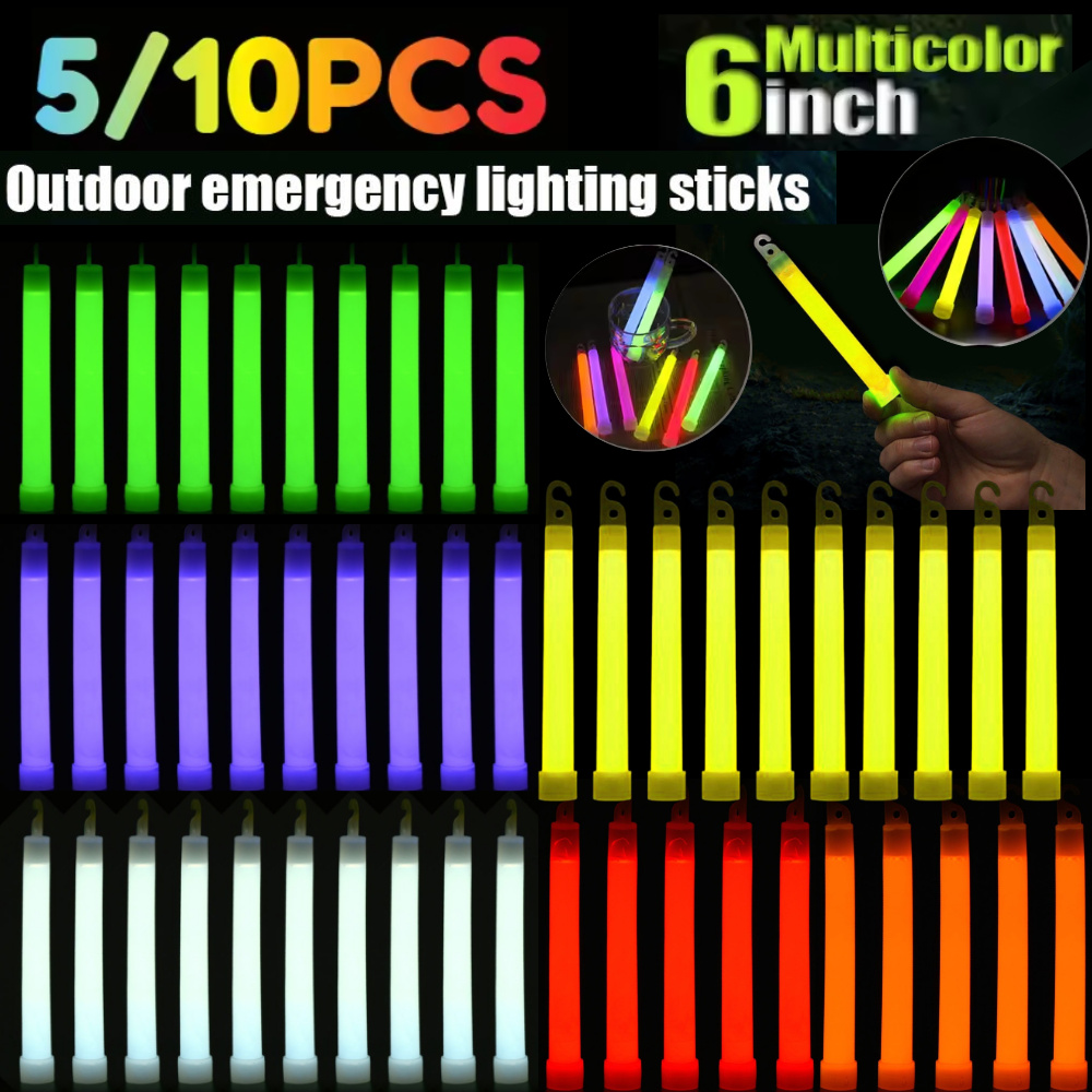 5/10PCS 6inch Glowing Sticks C - Glow Sticks Survival ulasan dan harga