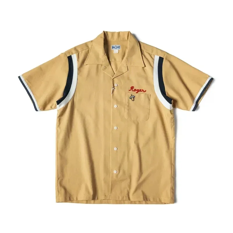 Non Stock Retro Bowling Shirt  - Outdoor Camping Rocker ulasan dan harga