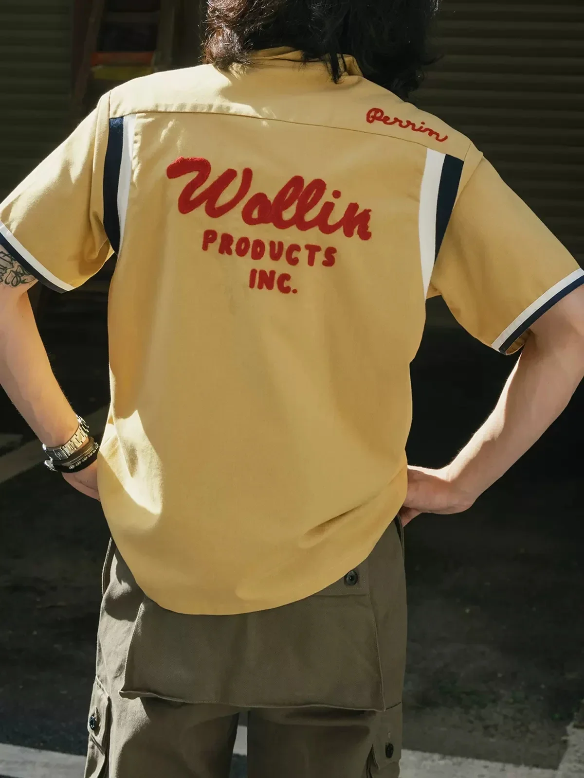Non Stock Retro Bowling Shirt  - Outdoor Camping Rocker ulasan dan harga