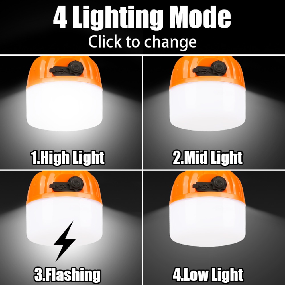 Portable Mini Camping Lamp 4 L - Outdoor Camping Tent ulasan dan harga