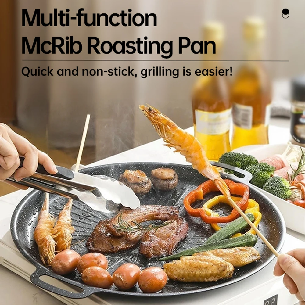 34CM Outdoor BBQ Grill Pan Non - Outdoor Camping Kitchen ulasan dan harga