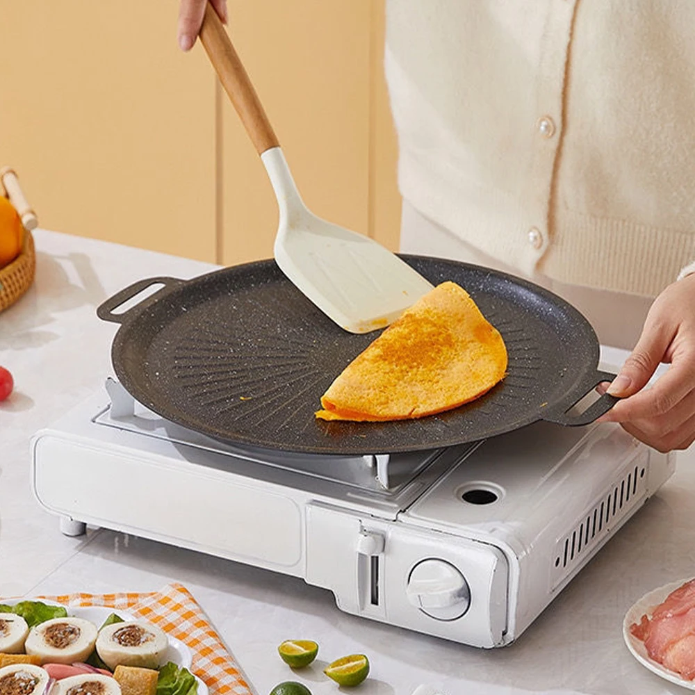 34CM Outdoor BBQ Grill Pan Non - Outdoor Camping Kitchen ulasan dan harga
