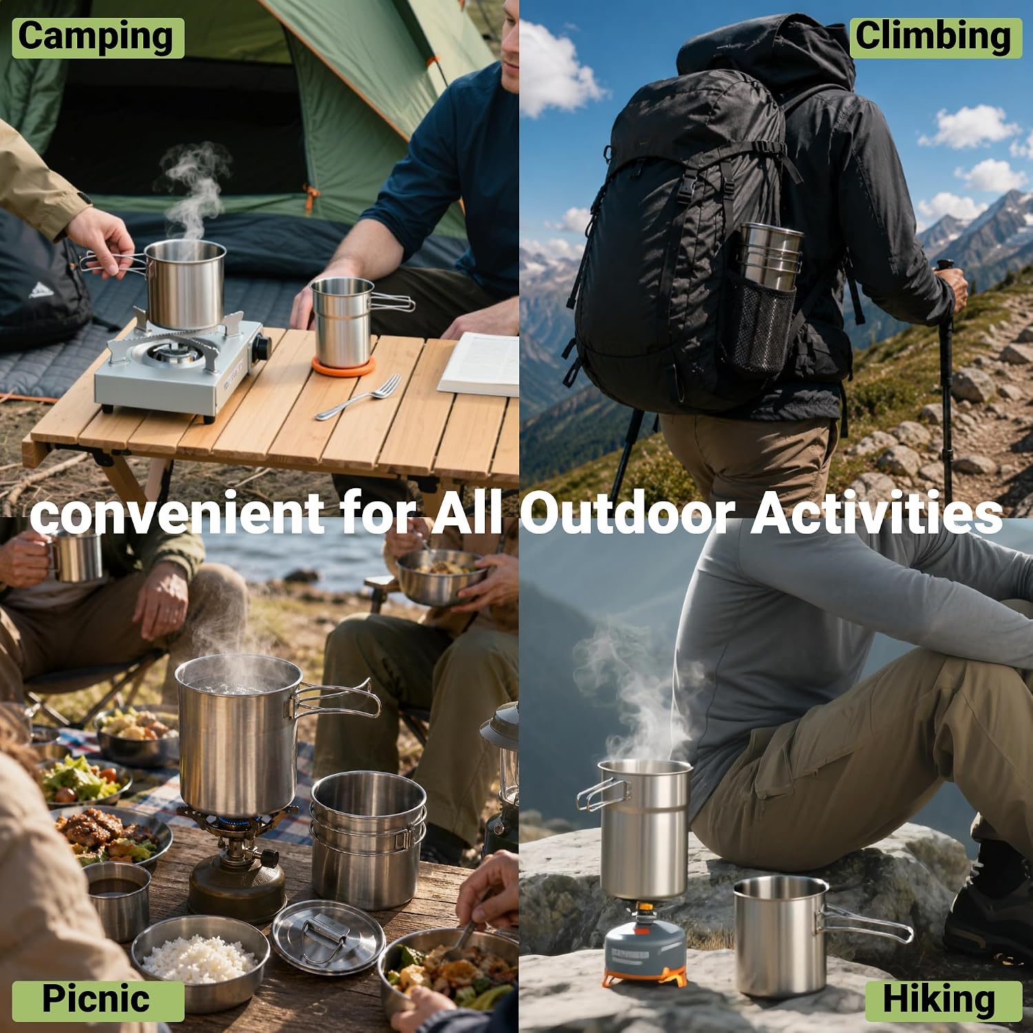 Foldable Camping Cups Mugs Cam - Outdoor Camping Uk ulasan dan harga