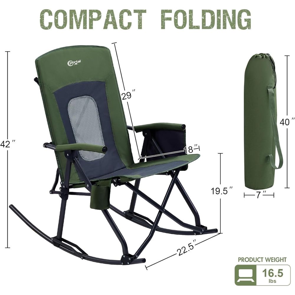 Oversized olding Rocking Campi - Outdoor Camping Rocker ulasan dan harga