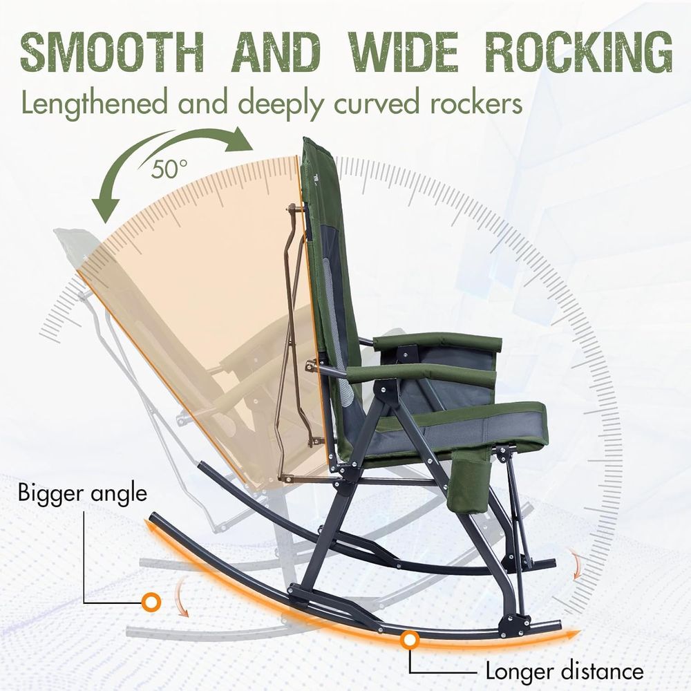 Oversized olding Rocking Campi - Outdoor Camping Rocker ulasan dan harga