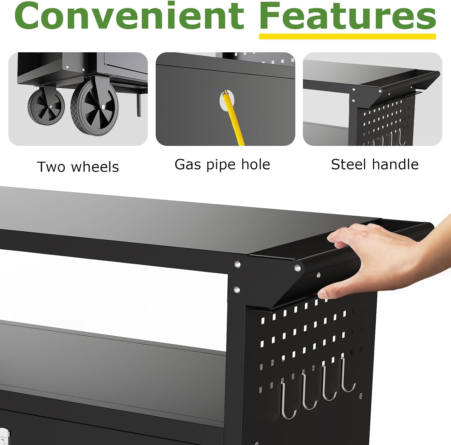 Outdoor Grill Cart Table With  - Outdoor Camping Kitchen ulasan dan harga