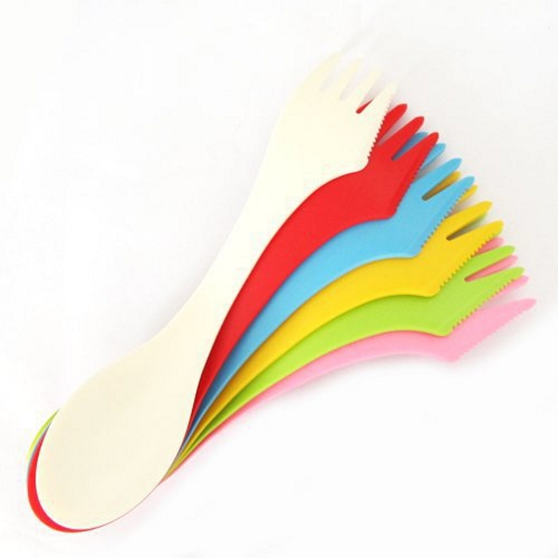 6PCS 3-in-1 Camp Utensils Set  - Outdoor Camping Uk ulasan dan harga