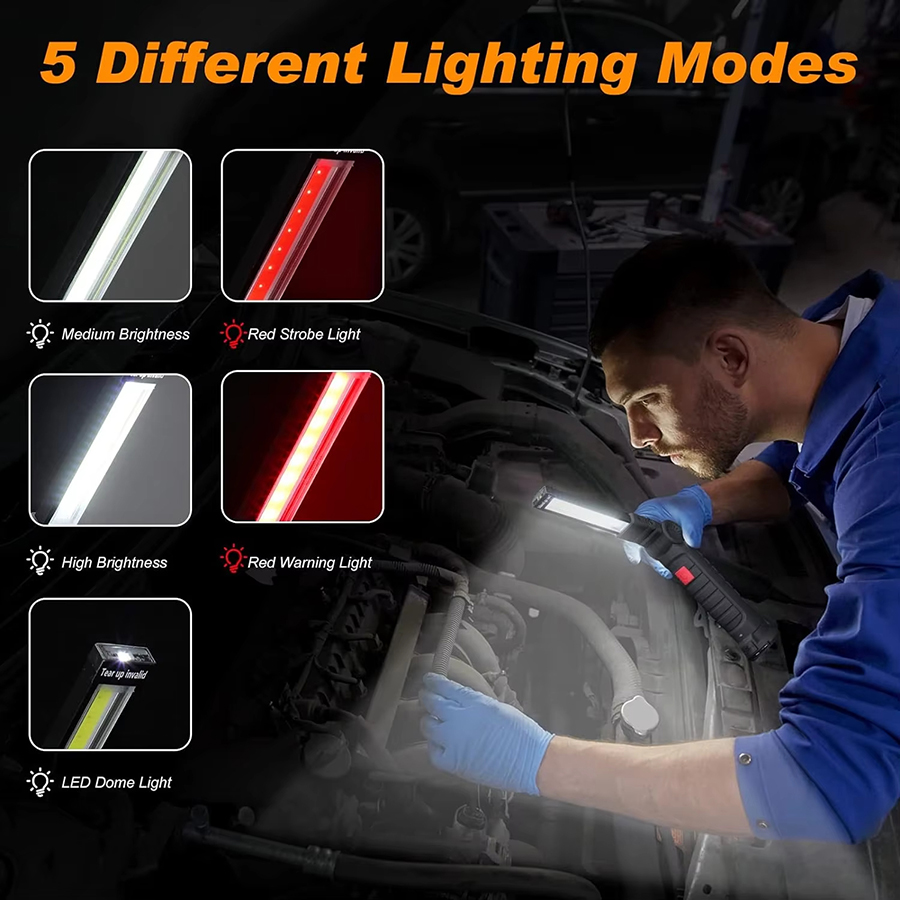 Portable LED Flashlight with M - Outdoor Camping Lights ulasan dan harga