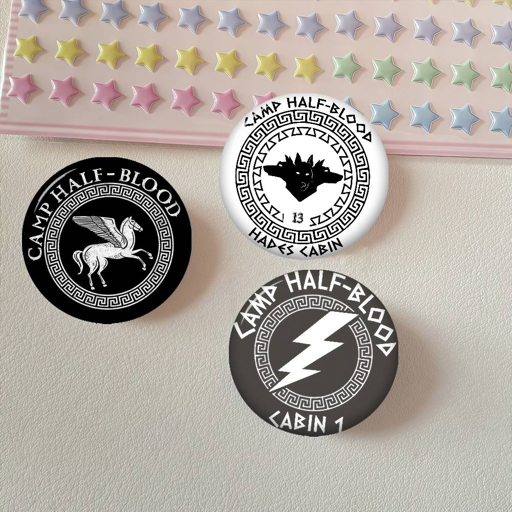 Creative Pins Funny Round Snap - Outdoor Camping Logo ulasan dan harga