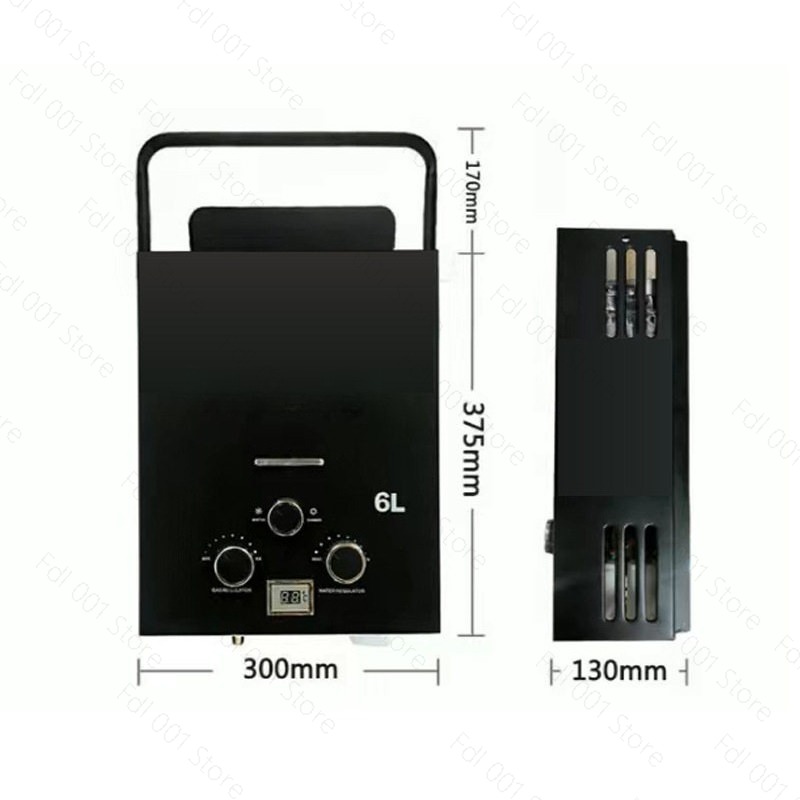 6L Portable Tankless Gas Water - Outdoor Camping Water Heater ulasan dan harga