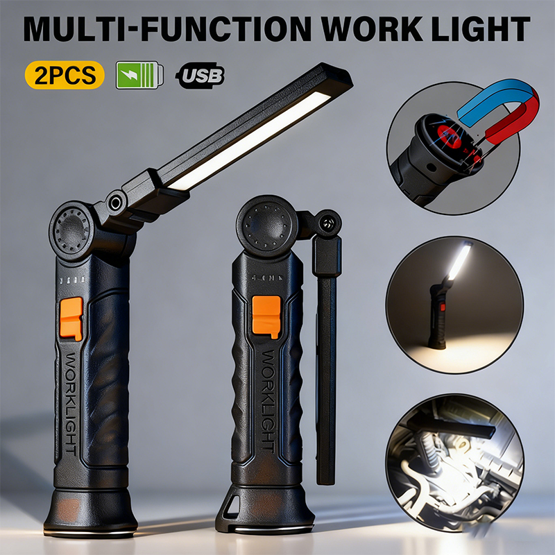 Portable COB LED Flashlight US - Outdoor Camping Lights ulasan dan harga