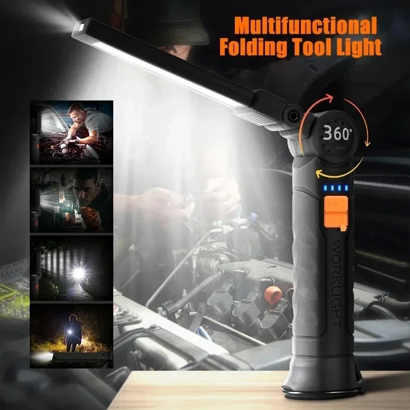 Portable COB LED Flashlight US - Outdoor Camping Lights ulasan dan harga