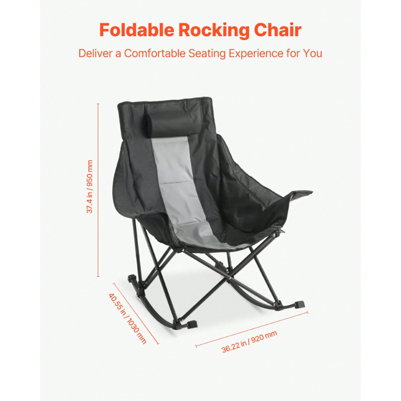 Rocking Camping Chair Portable - Outdoor Camping Rocker ulasan dan harga