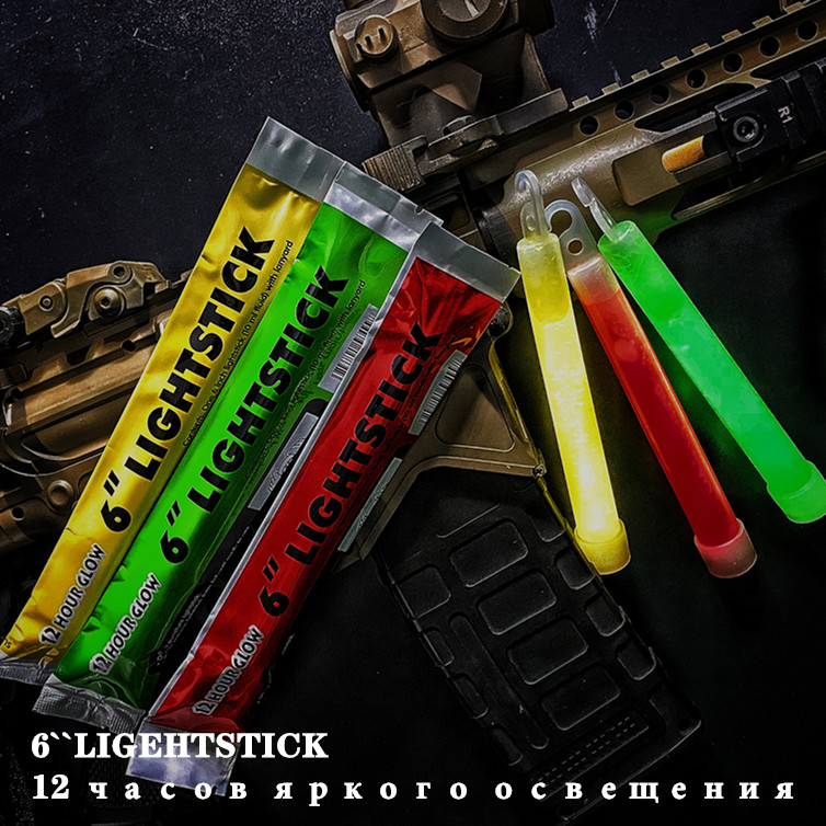 5PCS/10PCS 6 Inch Tactical Flu - Glow Sticks Survival ulasan dan harga