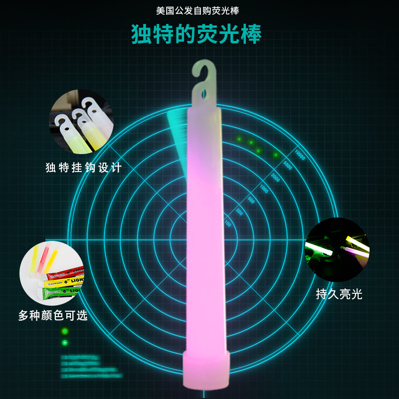 5PCS/10PCS 6 Inch Tactical Flu - Glow Sticks Survival ulasan dan harga