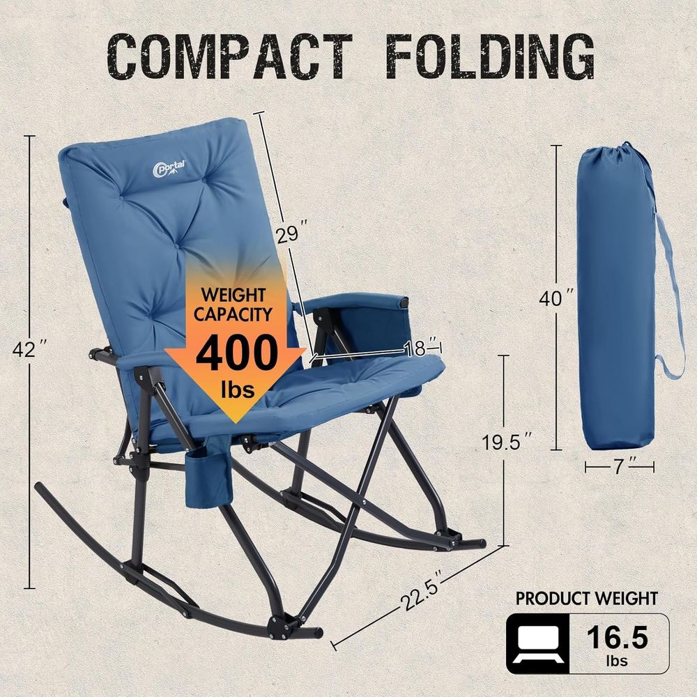 olding Rocking Camping Chair O - Outdoor Camping Rocker ulasan dan harga