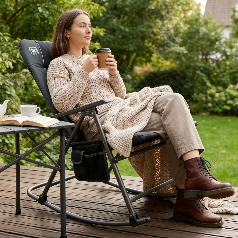 Oversized olding Rocking Campi - Outdoor Camping Rocker ulasan dan harga