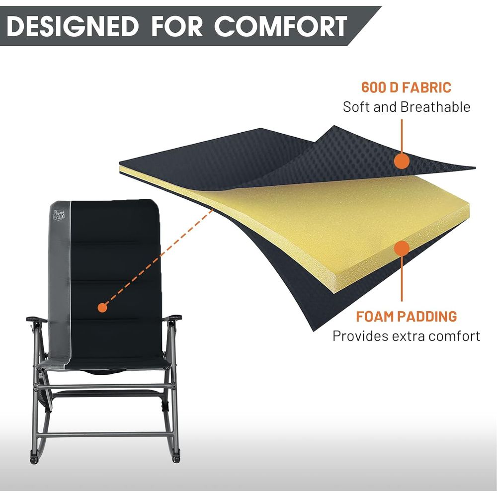 Oversized olding Rocking Campi - Outdoor Camping Rocker ulasan dan harga