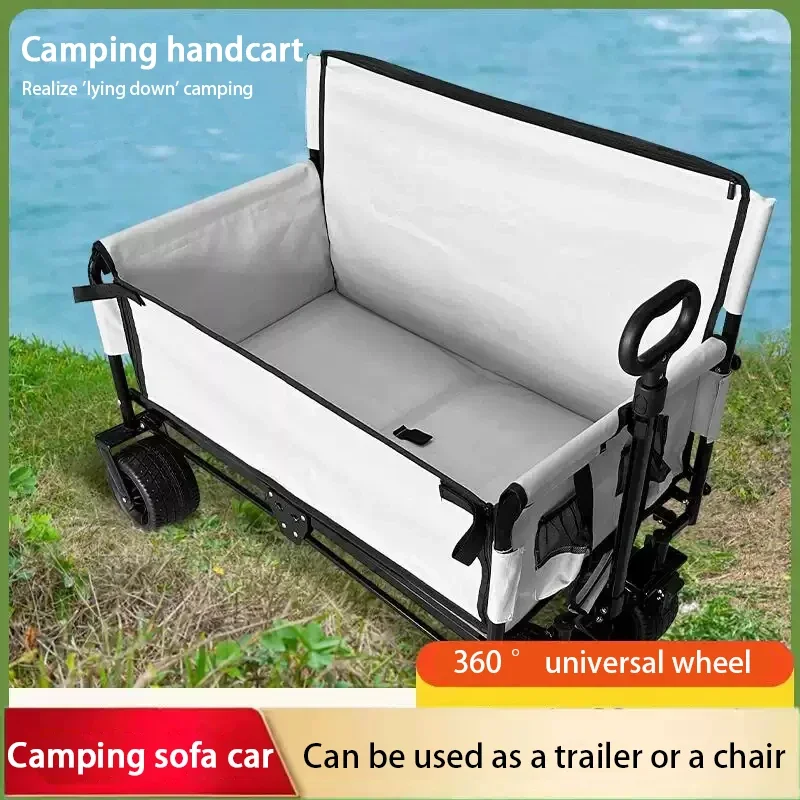 Foldable Outdoor Sofa Wagon He - Outdoor Camping Trolley ulasan dan harga