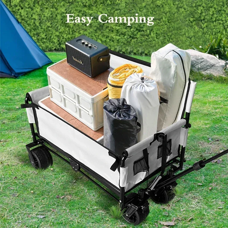 Foldable Outdoor Sofa Wagon He - Outdoor Camping Trolley ulasan dan harga