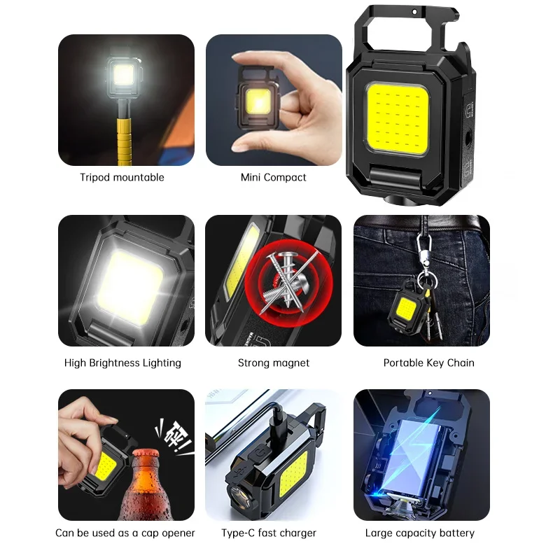 Mini Flashlight Keychain Light - Outdoor Camping Lights ulasan dan harga