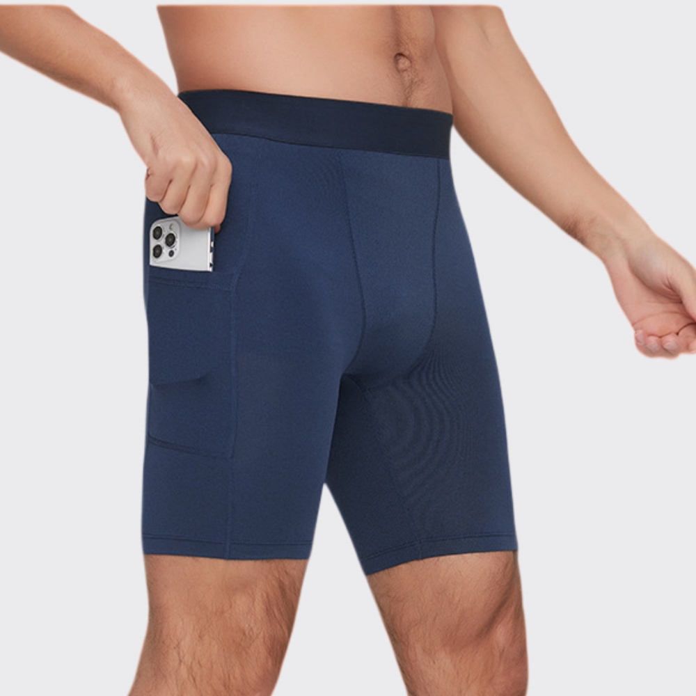 Men Bodybuilding Shorts Fitnes - Outdoor Camping Logo ulasan dan harga