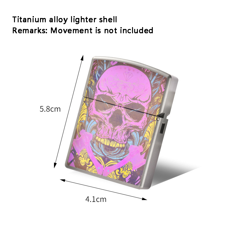 Pink Skull Titanium Alloy Ligh - Outdoor Windproof Lighter ulasan dan harga