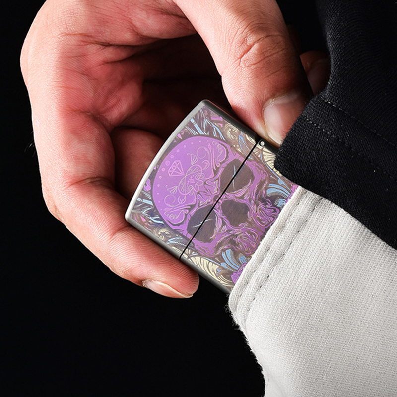 Pink Skull Titanium Alloy Ligh - Outdoor Windproof Lighter ulasan dan harga