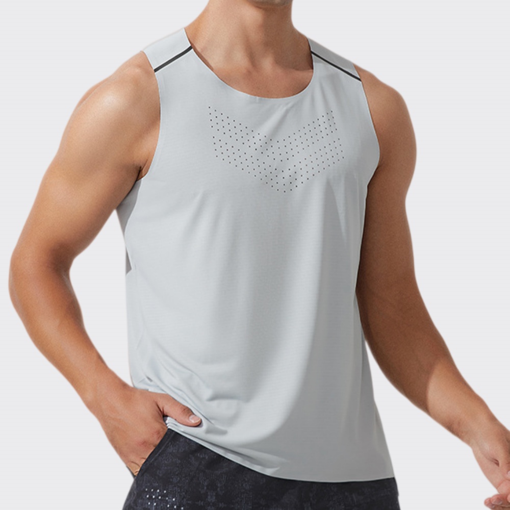 Men Gym Vest Quick Dry Running - Outdoor Camping Logo ulasan dan harga