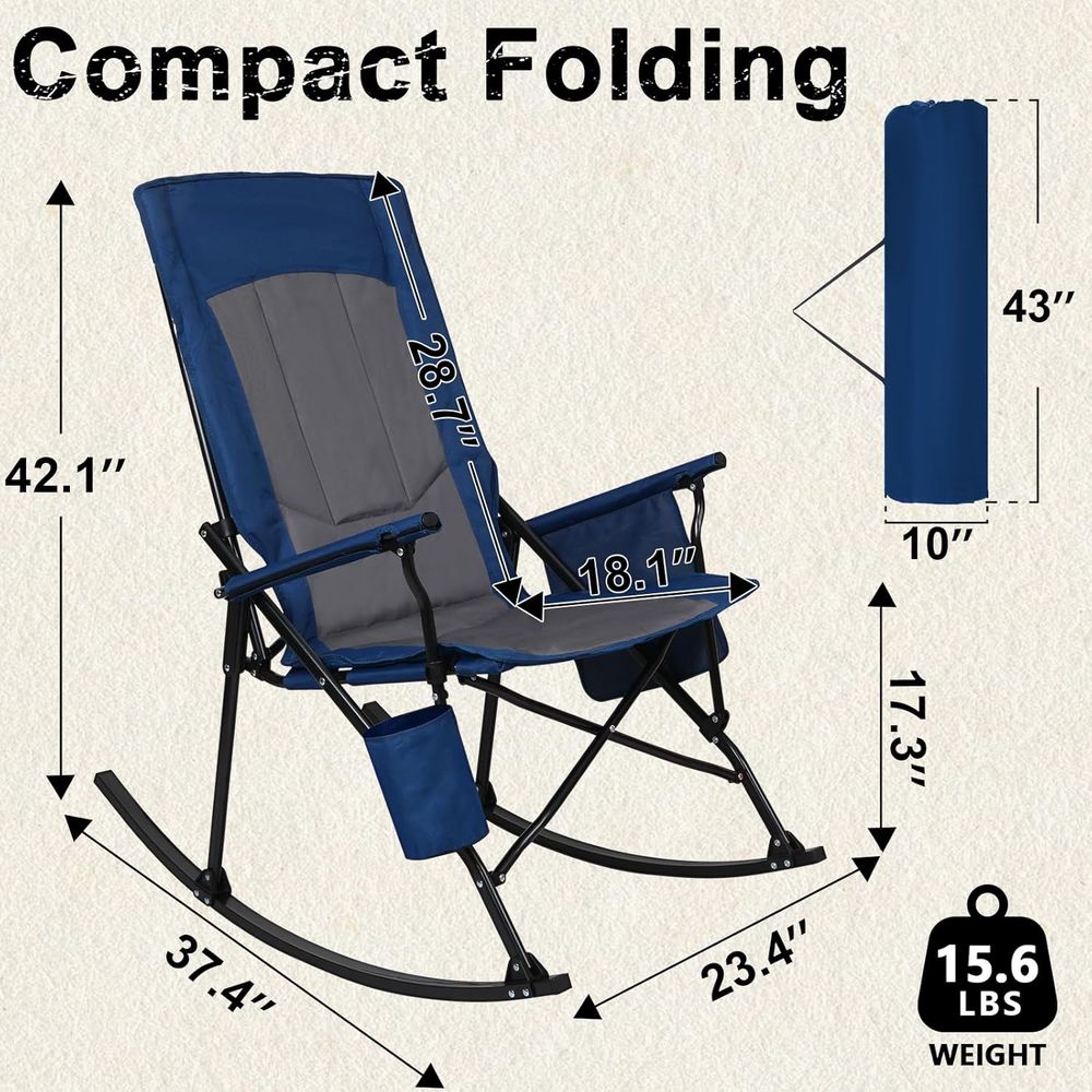2 Pack High ack Portale Rockin - Outdoor Camping Rocker ulasan dan harga