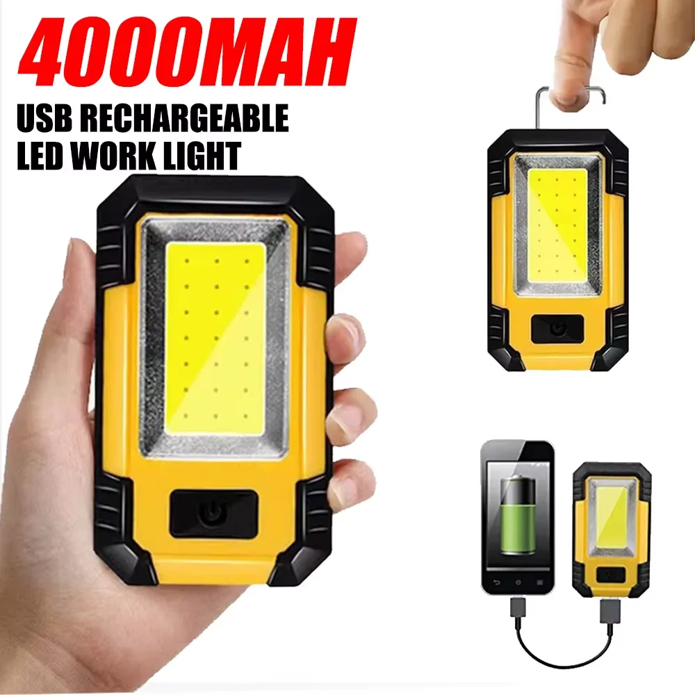 Rechargeable 4000MaH Work Ligh - Outdoor Camping Lights ulasan dan harga