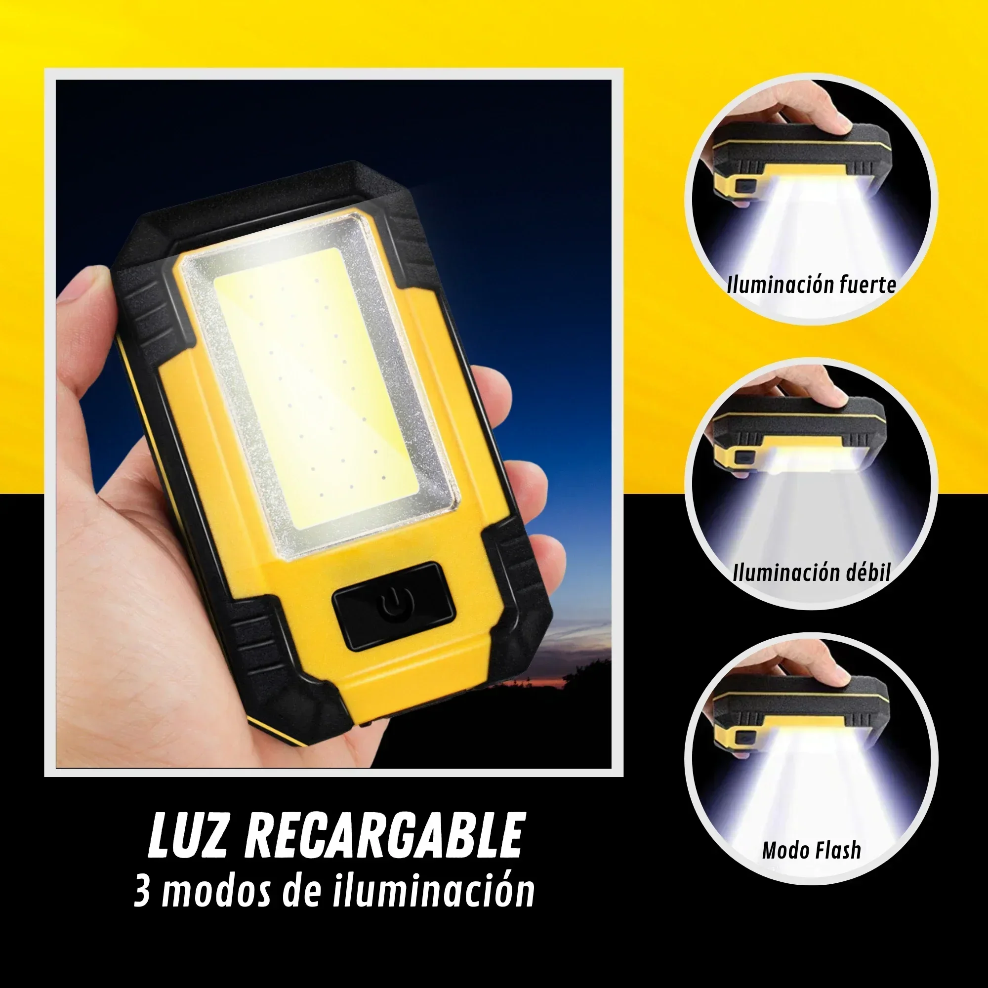 Rechargeable 4000MaH Work Ligh - Outdoor Camping Lights ulasan dan harga