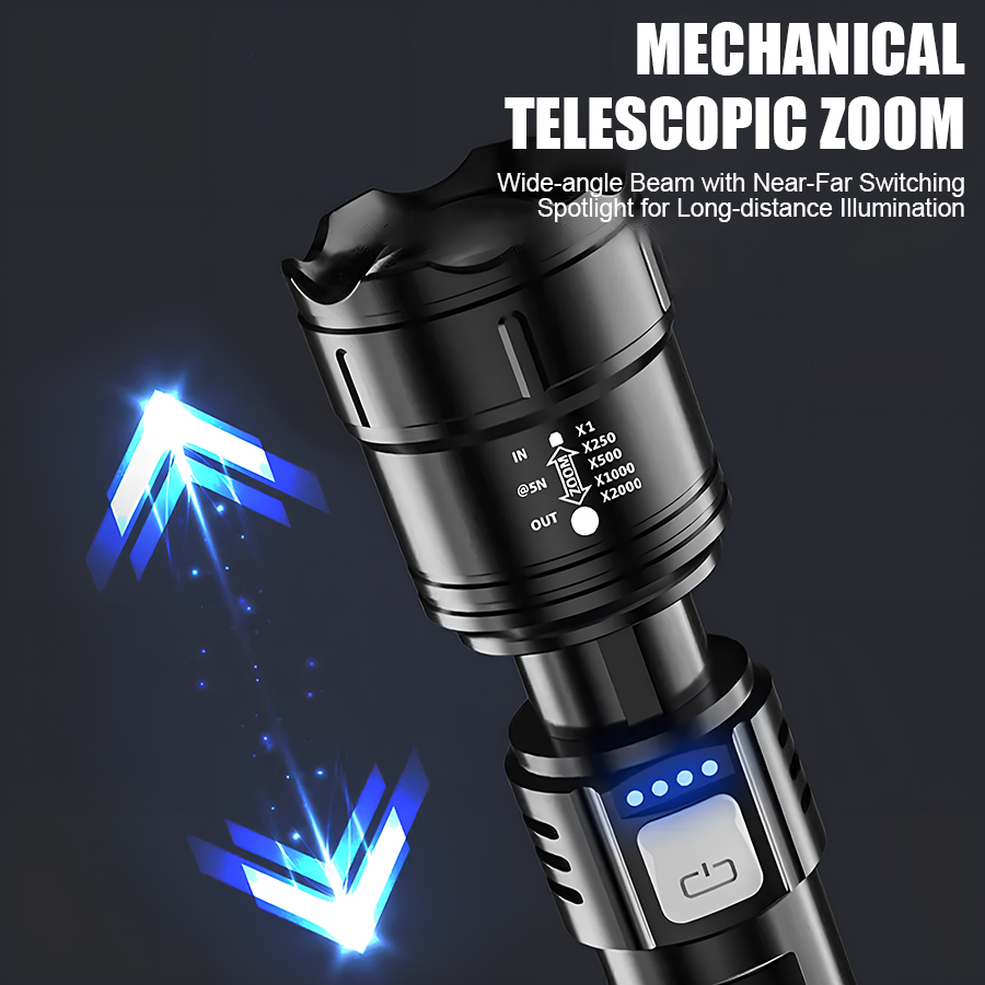 High Power P50 LED Flashlight  - Outdoor Camping Lights ulasan dan harga