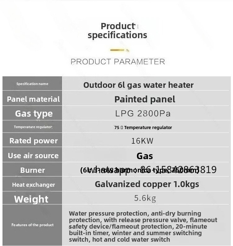 RV Outdoor Gas Water Heater Ga - Outdoor Camping Water Heater ulasan dan harga