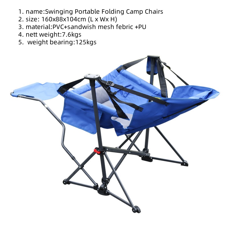 Swinging Portable Folding Camp - Outdoor Camping Rocker ulasan dan harga