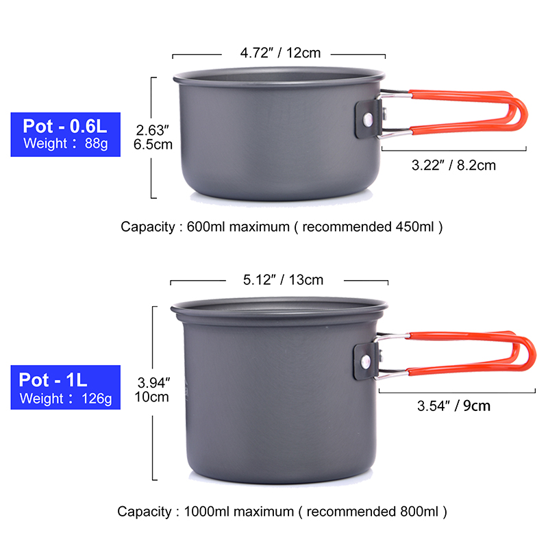 Widesea Camping Cookware Set O - Outdoor Camping Uk ulasan dan harga