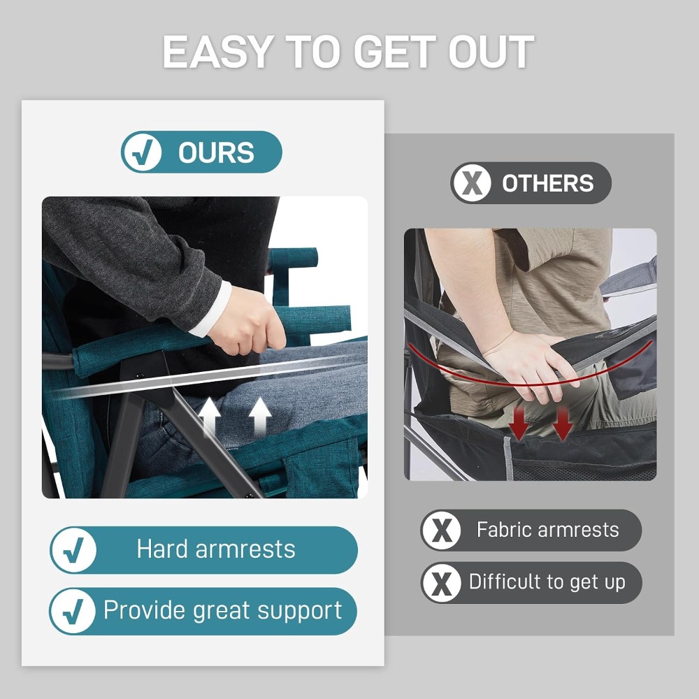Oversized Folding Rocking Camp - Outdoor Camping Rocker ulasan dan harga