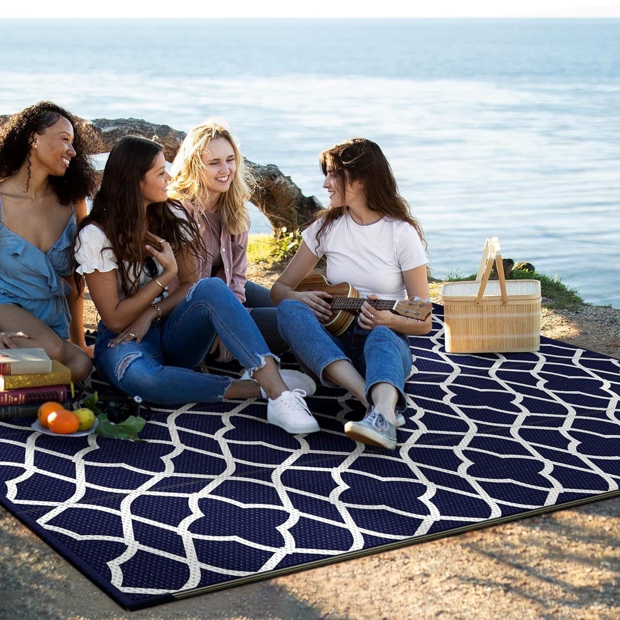 120X180cm Caravan Outdoor Rug  - Outdoor Camping ulasan dan harga